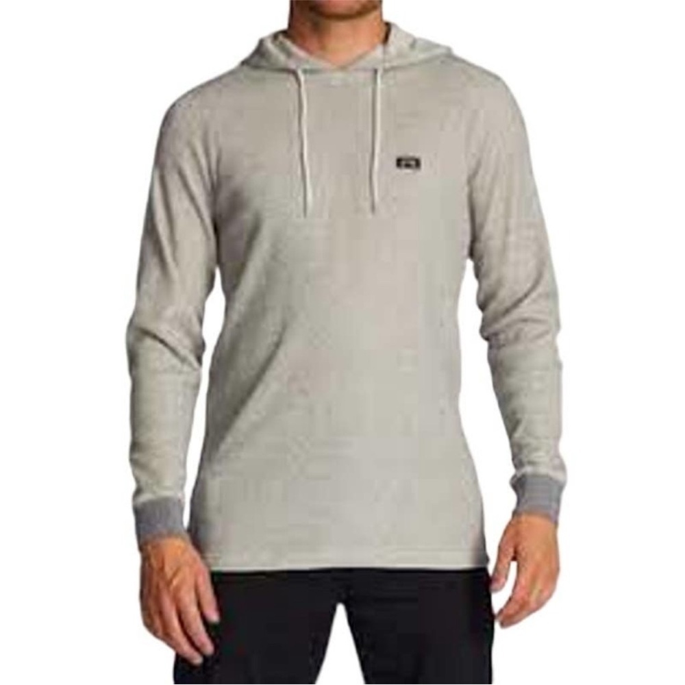 Billabong thermal sweatshirt men’s Gray keystone pullover Hoodie medium